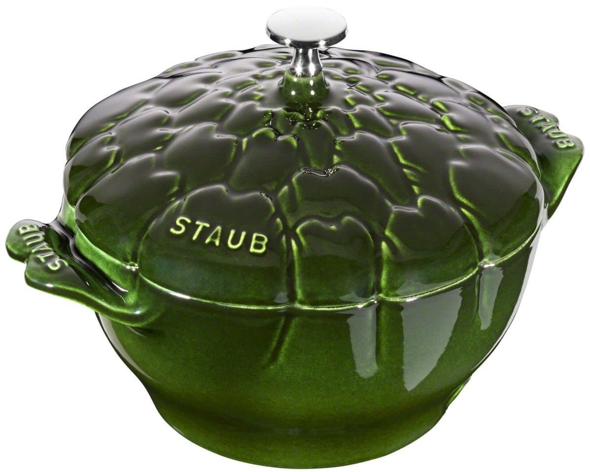 Staub Special Cocotte Braadpan 3L Groen - Gietijzer, Artichoke Design