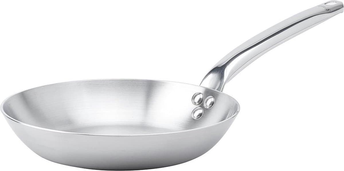 de Buyer Alchimy Koekenpan Ø 20 cm – RVS Koekenpan – 3-laags Multilayer – Geschikt voor Inductie – Ovenbestendig – Made in France