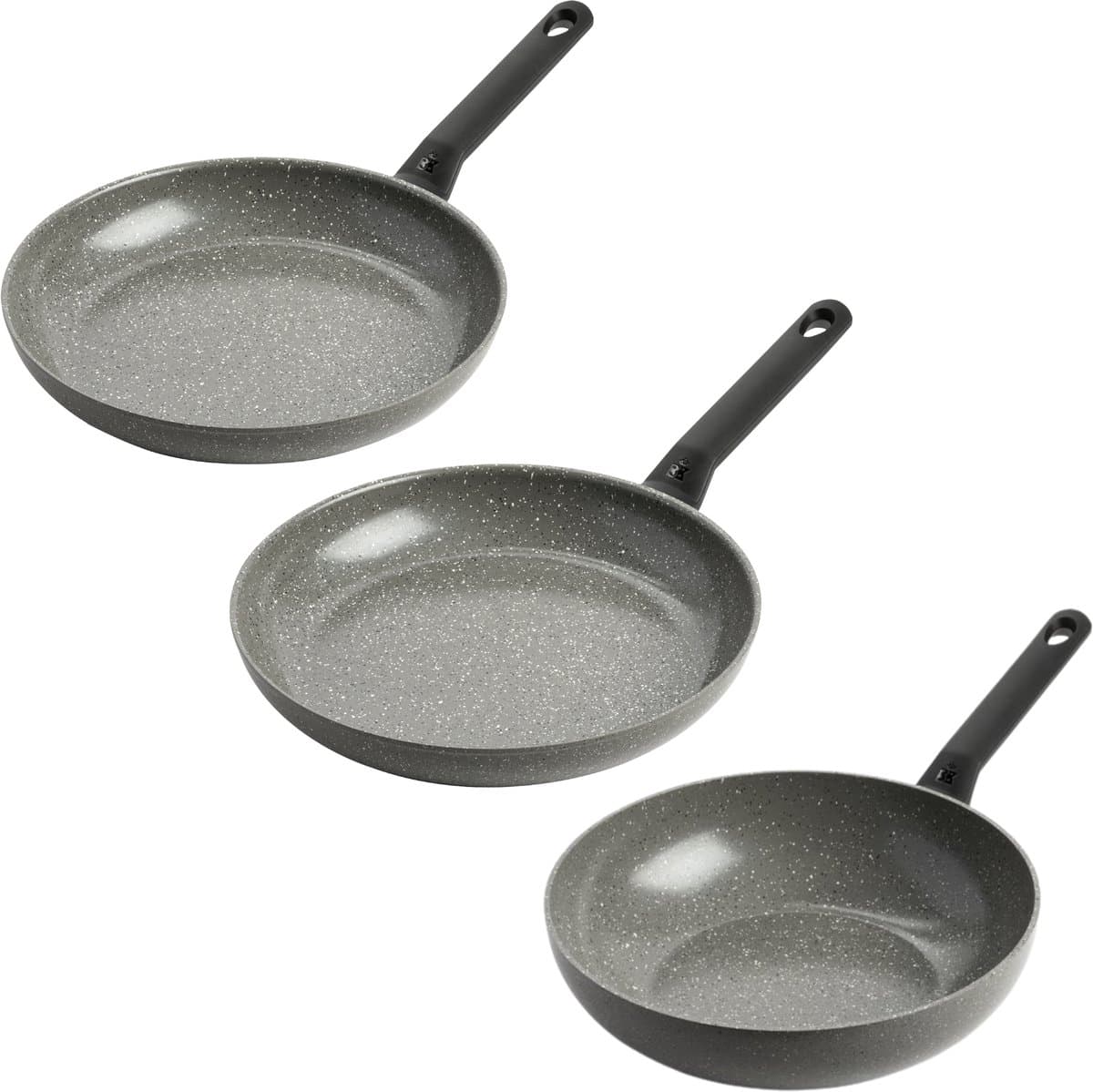 BK Granite Ceramic Pannenset - 28cm & 30cm & Wokpan 28cm