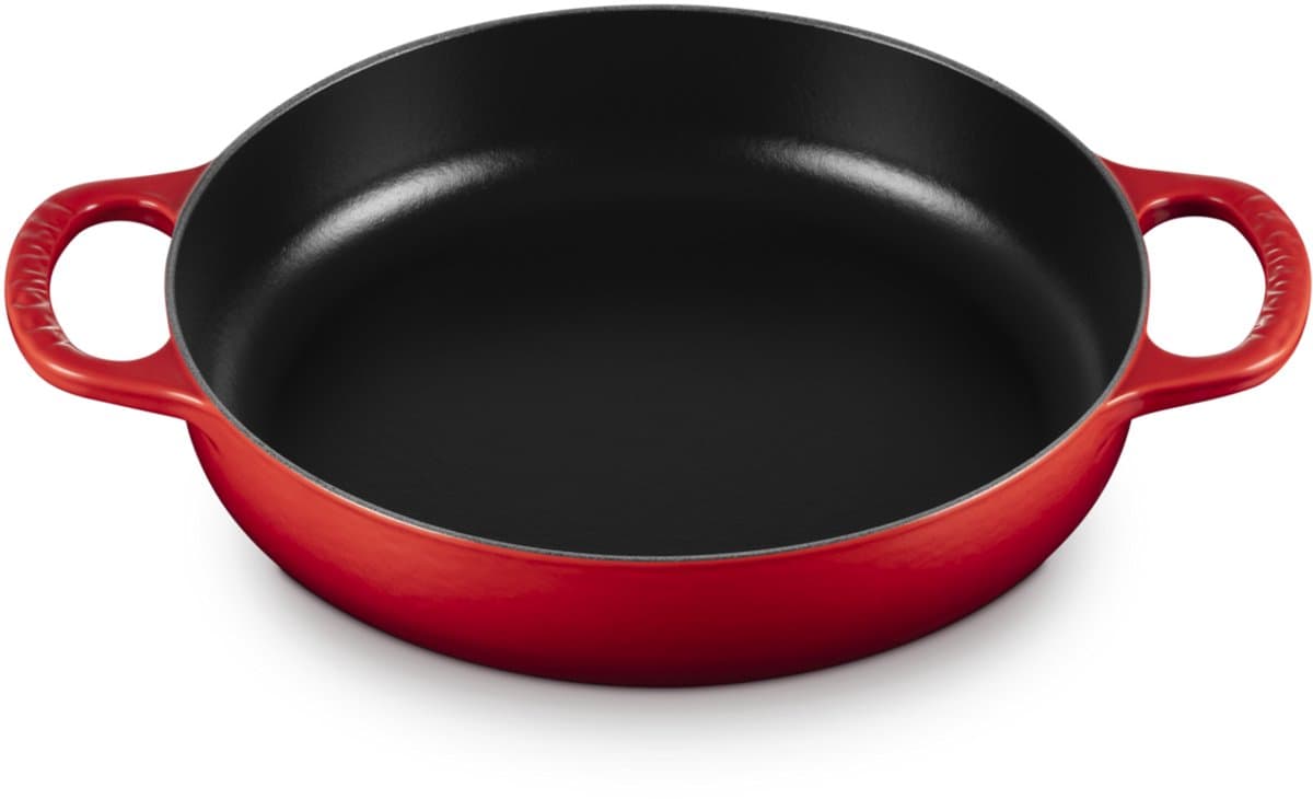 Le Creuset Hapjespan met twee handvatten Kersenrood Ø 28cm 3,2l