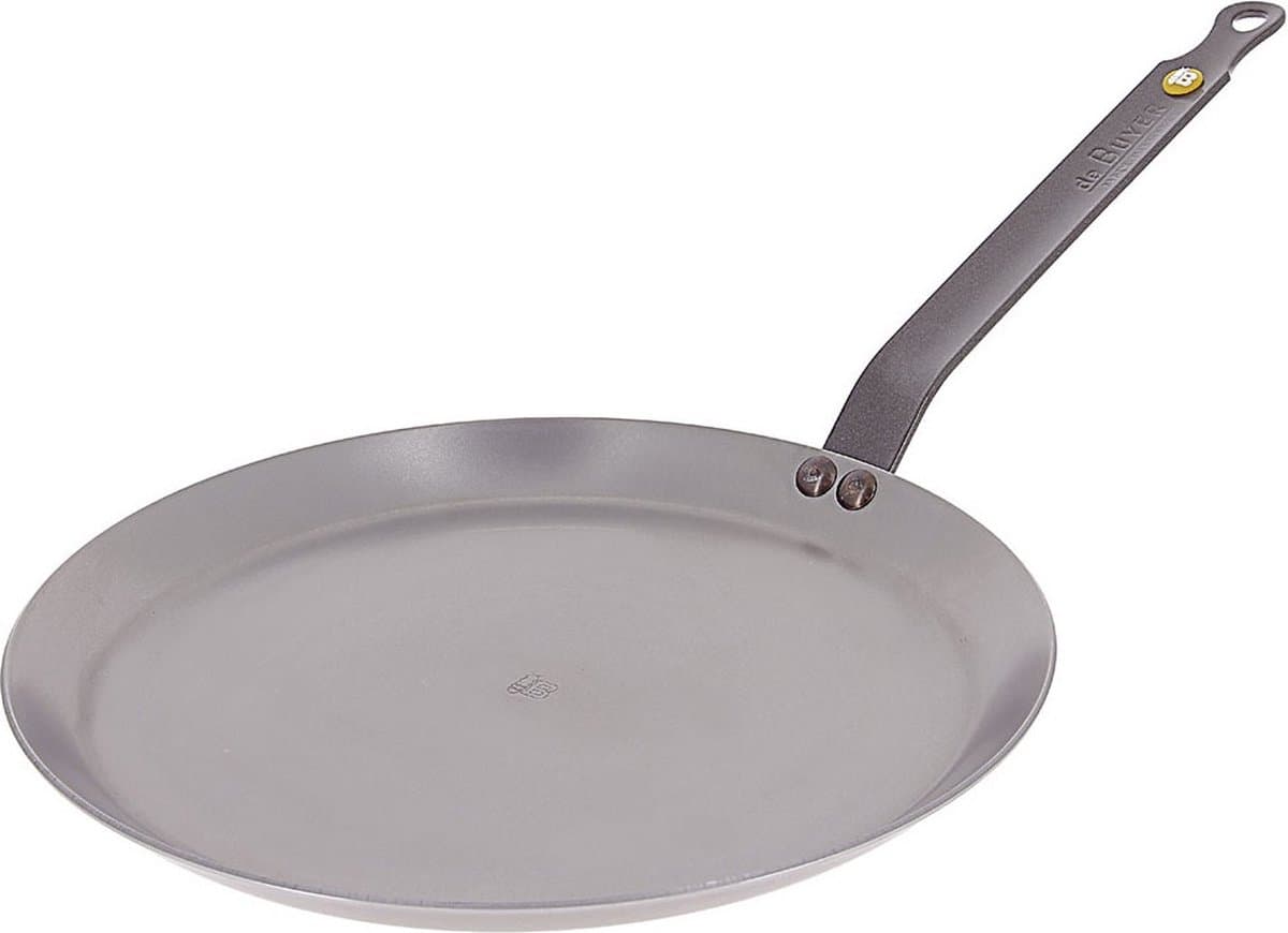 de Buyer Mineral B Pannenkoekenpan 26 cm – Crêpepan – Plaatstaal – PFAS-vrij – Natuurlijk Antiaanbak Effect – Made in France