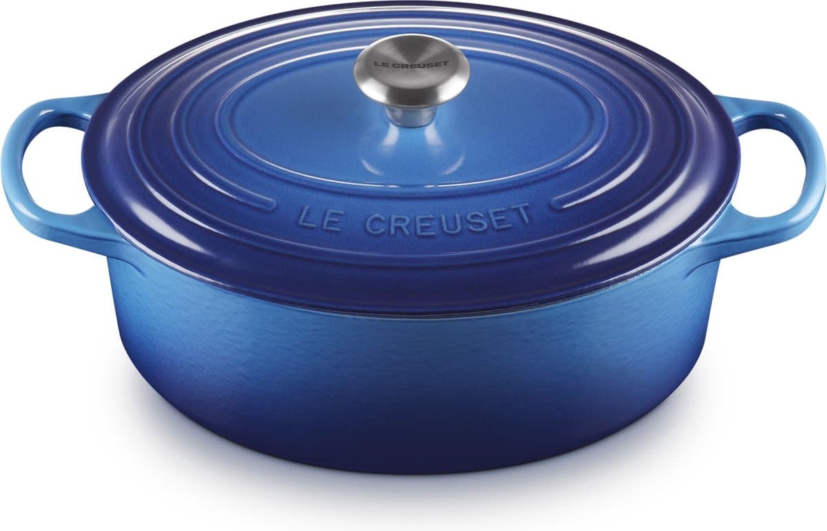Le Creuset Braadpan Signature - Ovaal - Azure - ø 27 cm / 4.1 liter