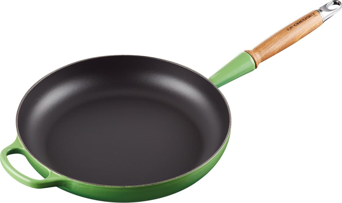 Le Creuset Koekenpan Signature Bamboo - ø 28 cm / 2.6 Liter - Geëmailleerde anti-aanbaklaag