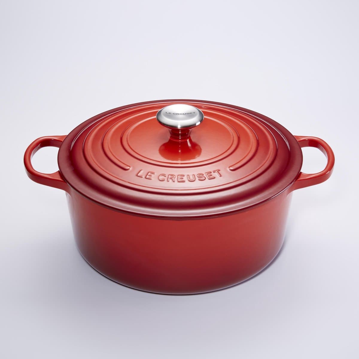 Le Creuset Signature Braadpan - Ø34  CM - Gietijzer - 12,4 liter - Kersenrood