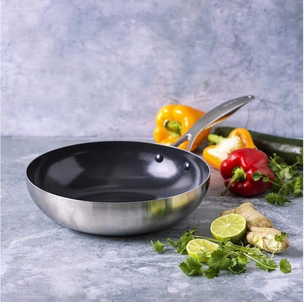 GreenPan Geneva - tri-ply - wok 28 cm - PFAS-vrij