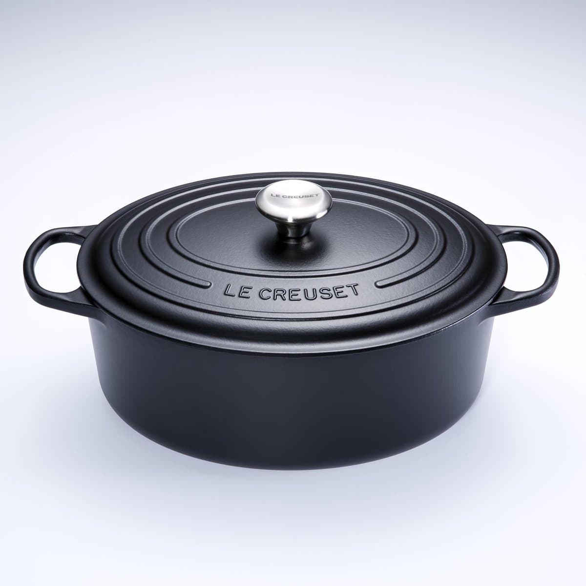 Le Creuset Signature - Braadpan - Ovaal - Mat Zwart - 35 cm - 8,9 L - Inductie