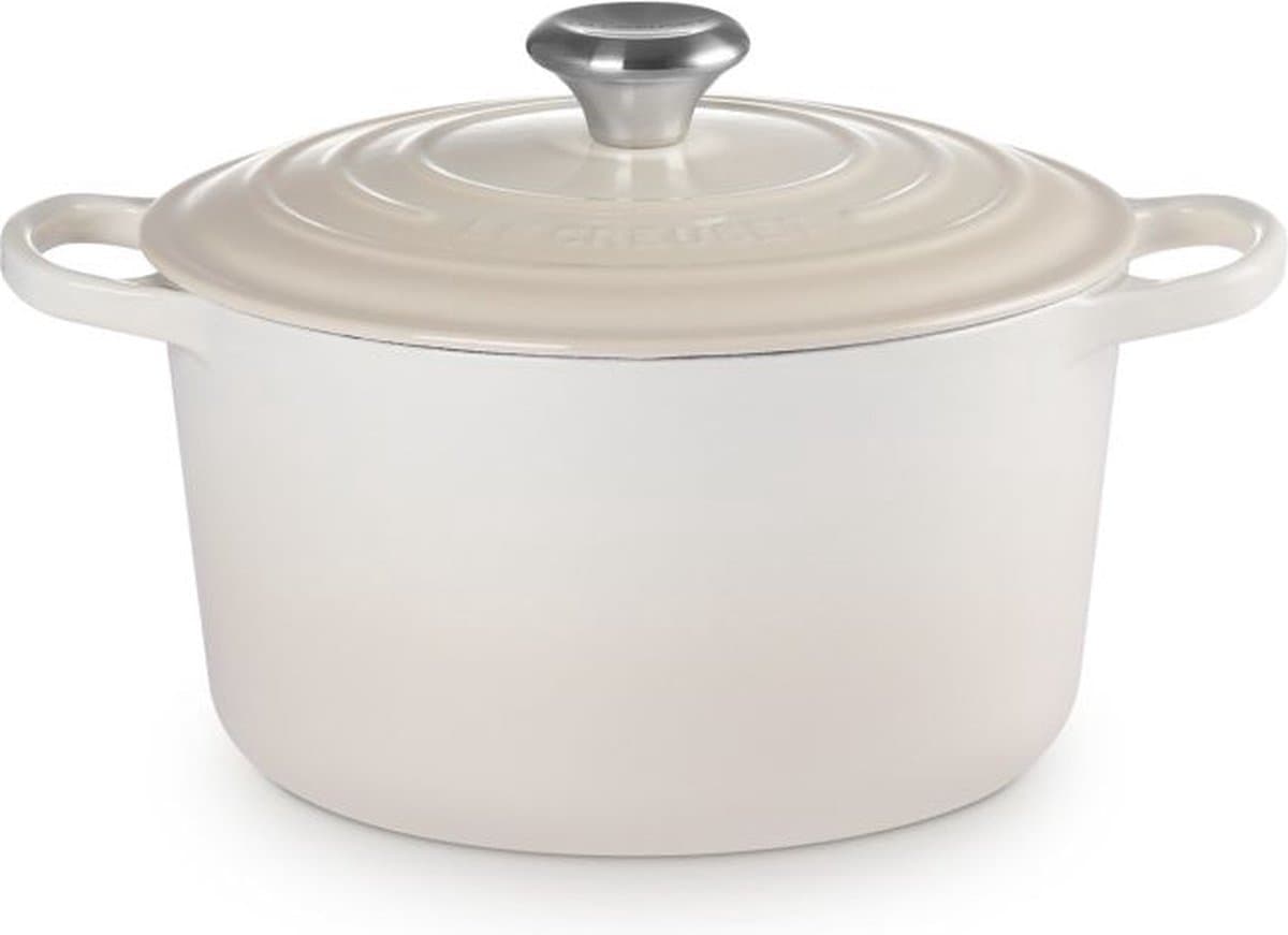 Le Creuset Braadpan hoog Meringue 24cm - 5 liter