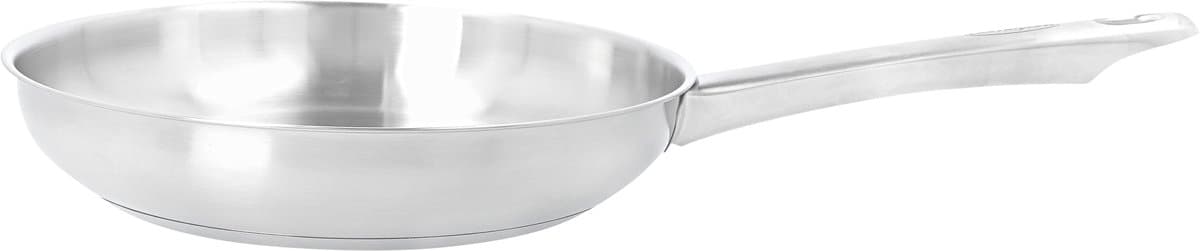 Demeyere Bistro 3 RVS Koekenpan – 24 cm Bakpan Uit Roestvrij Staal – Braadpan Geschikt Voor Alle Warmtebronnen Inclusief Inductie – Duurzaam – Volledig PFAS – PFOA – en PTFE Vrij