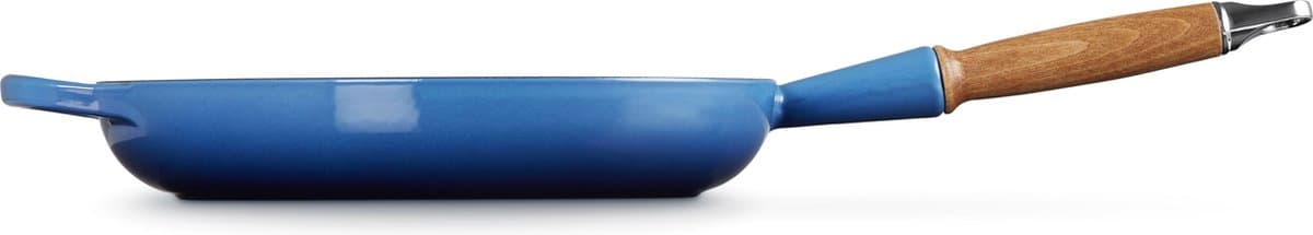 Le Creuset Koekenpan Signature - Azure - Ø 28 cm / 2,6L - Geëmailleerde Anti-aanbaklaag - Duurzaam, Vaatwasserbestendig en Perfect voor Gezond Bakken en Braden
