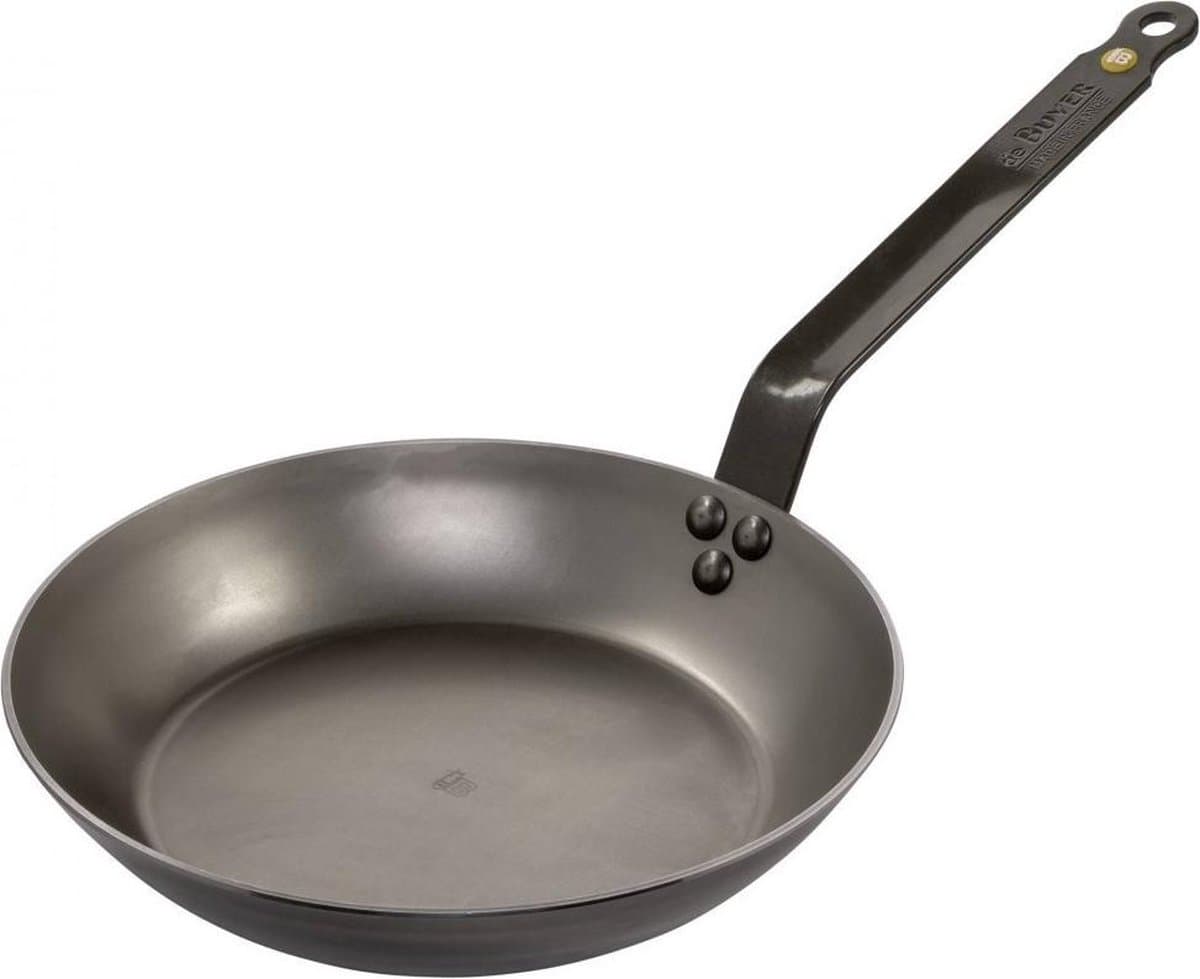 de Buyer Mineral B Element Koekenpan 26 cm – Plaatstaal – PFAS-vrij – Natuurlijke Antiaanbaklaag – Inductie Geschikt