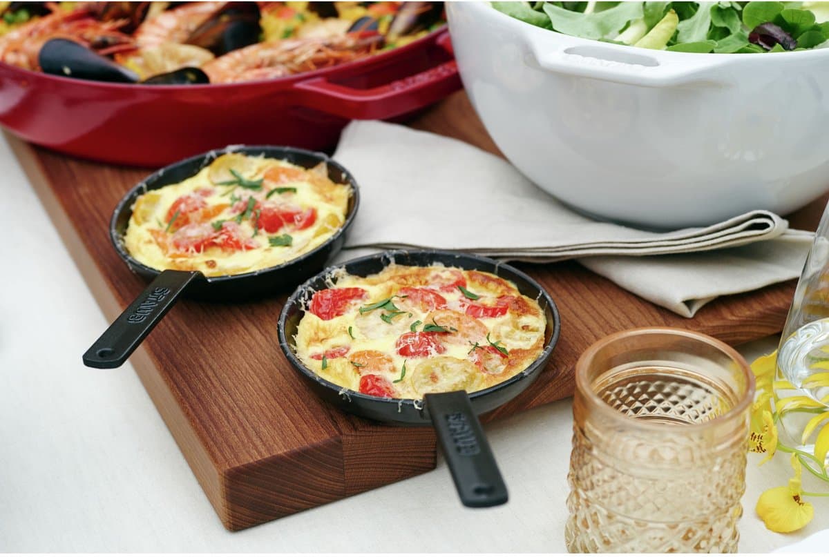Staub Koekenpan Zwart - ø 12 cm / 150 ml - Geëmailleerde anti-aanbaklaag