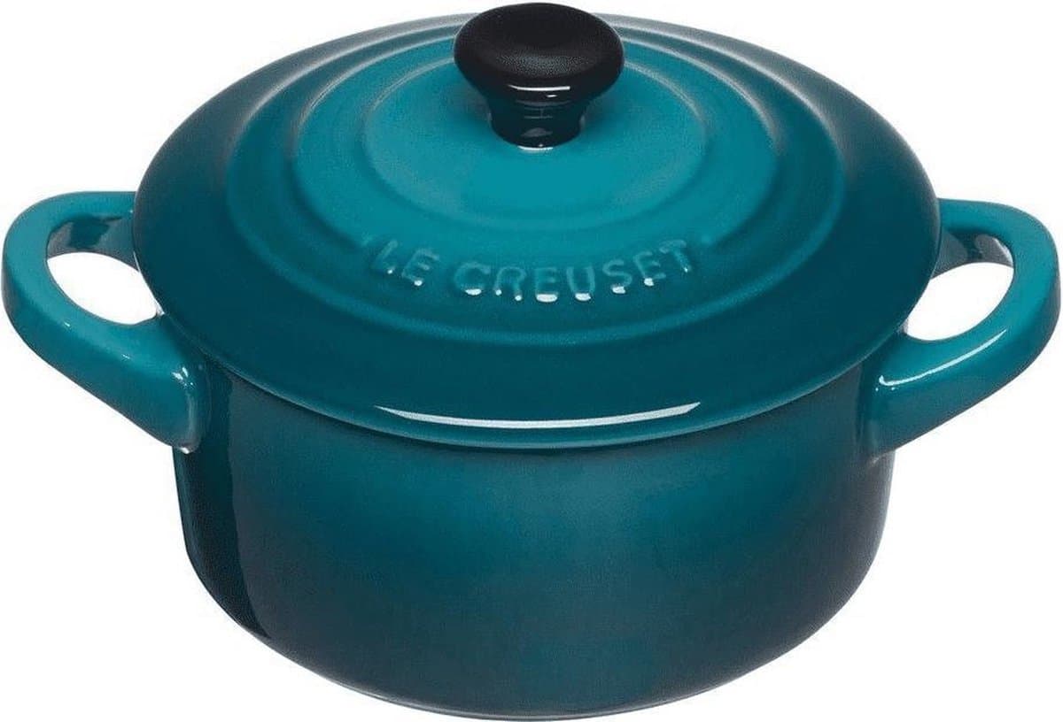 Le Creuset Serveerpannetje / Mini Braadpan - Signature - Deep Teal - ø 10 cm / 250 ml