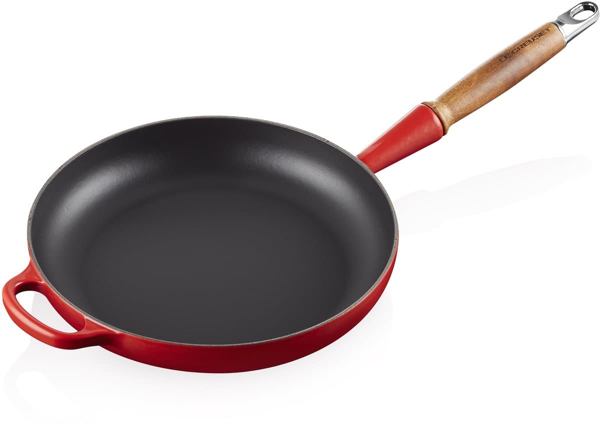 Le Creuset Signature Koekenpan met houten handvat Kersenrood Ø 26cm 2,0L