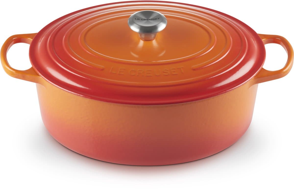 Le Creuset Signature - Braadpan - Ovaal - Oranjerood - 33 cm - 7,5 L - Inductie
