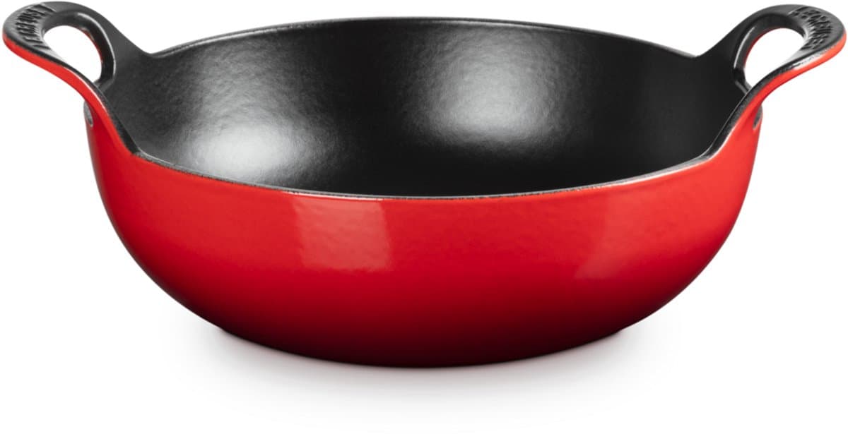 Le Creuset Wokpan / Balti Dish - Kersenrood - ø 24 cm / 2.7 liter - geëmailleerde anti-aanbaklaag