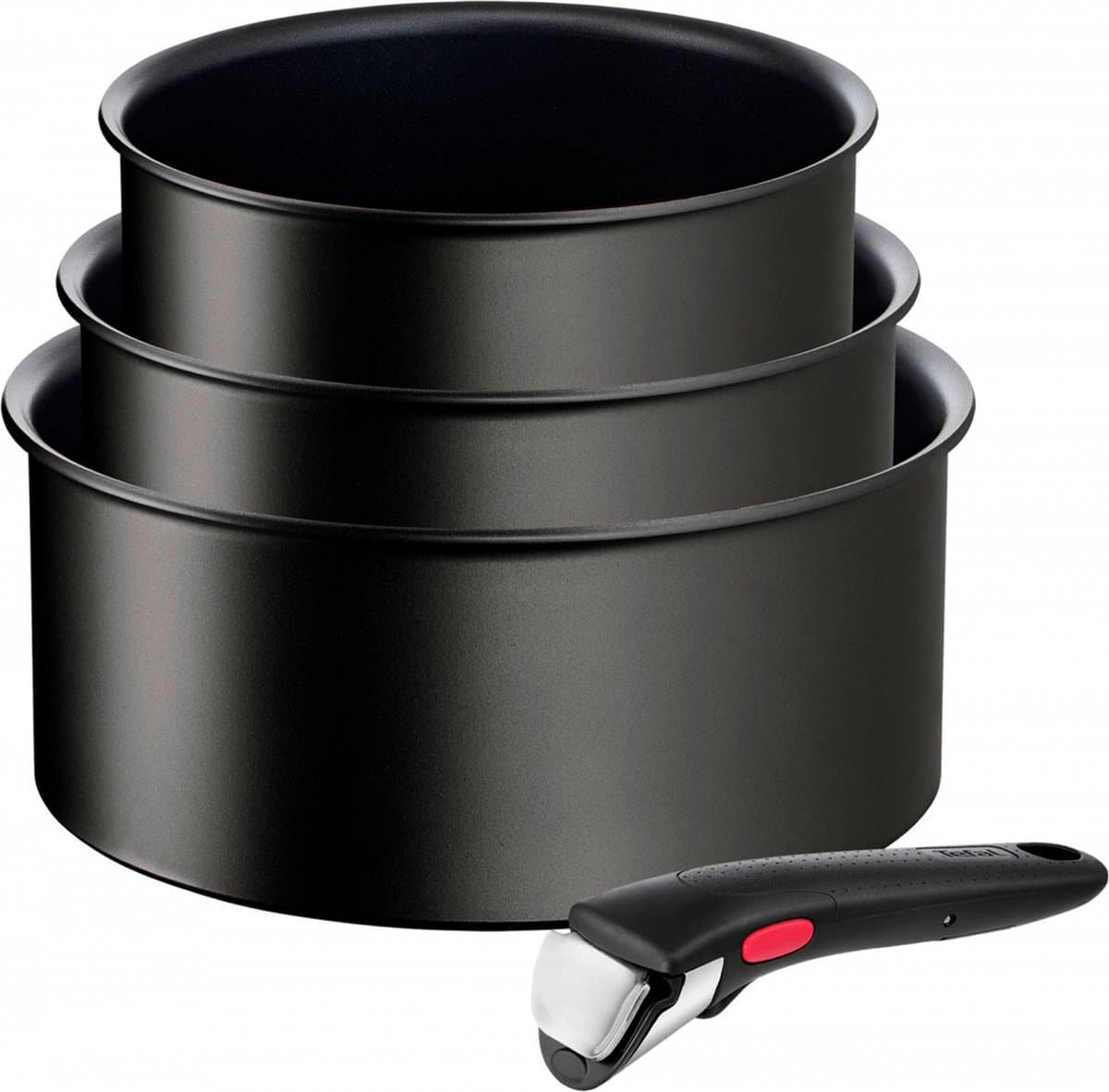 Tefal L7639343 Set Steelpannen 16-18-20cm Ingénio Unlimited + handvat