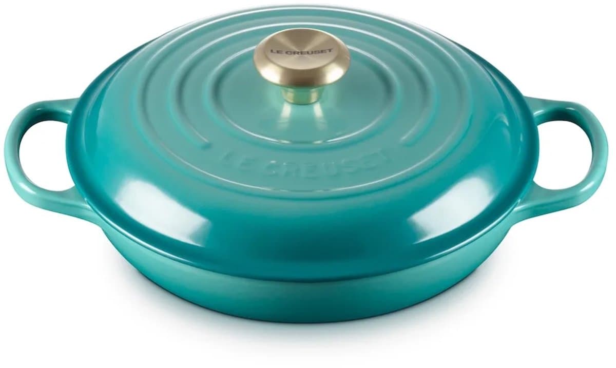 Le Creuset Signature Braadpan - Stoofpan 2,2 L 26cm - Blue Riviera