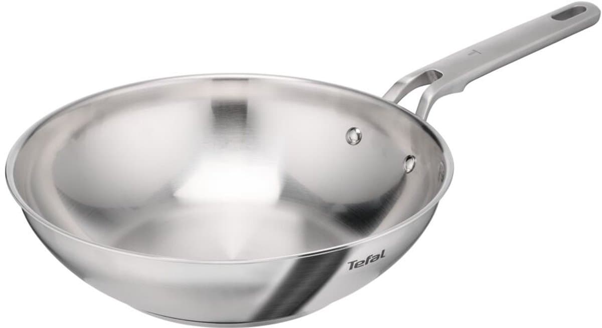 Tefal Extreme Uncoated - Wokpan - 28 cm - Zonder Coating - PFAS-vrij - Inductie