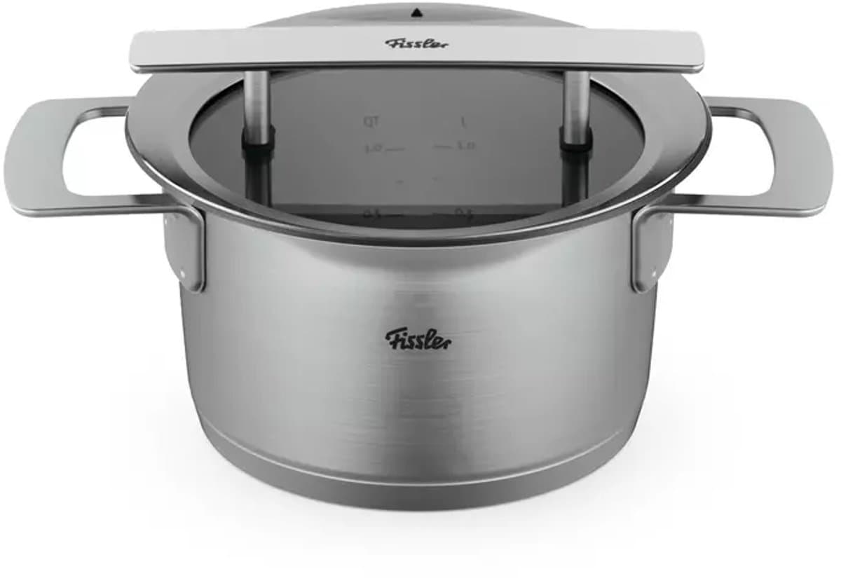 Fissler Phi Collection kookpan met Downdraft Glasdeksel 20 cm