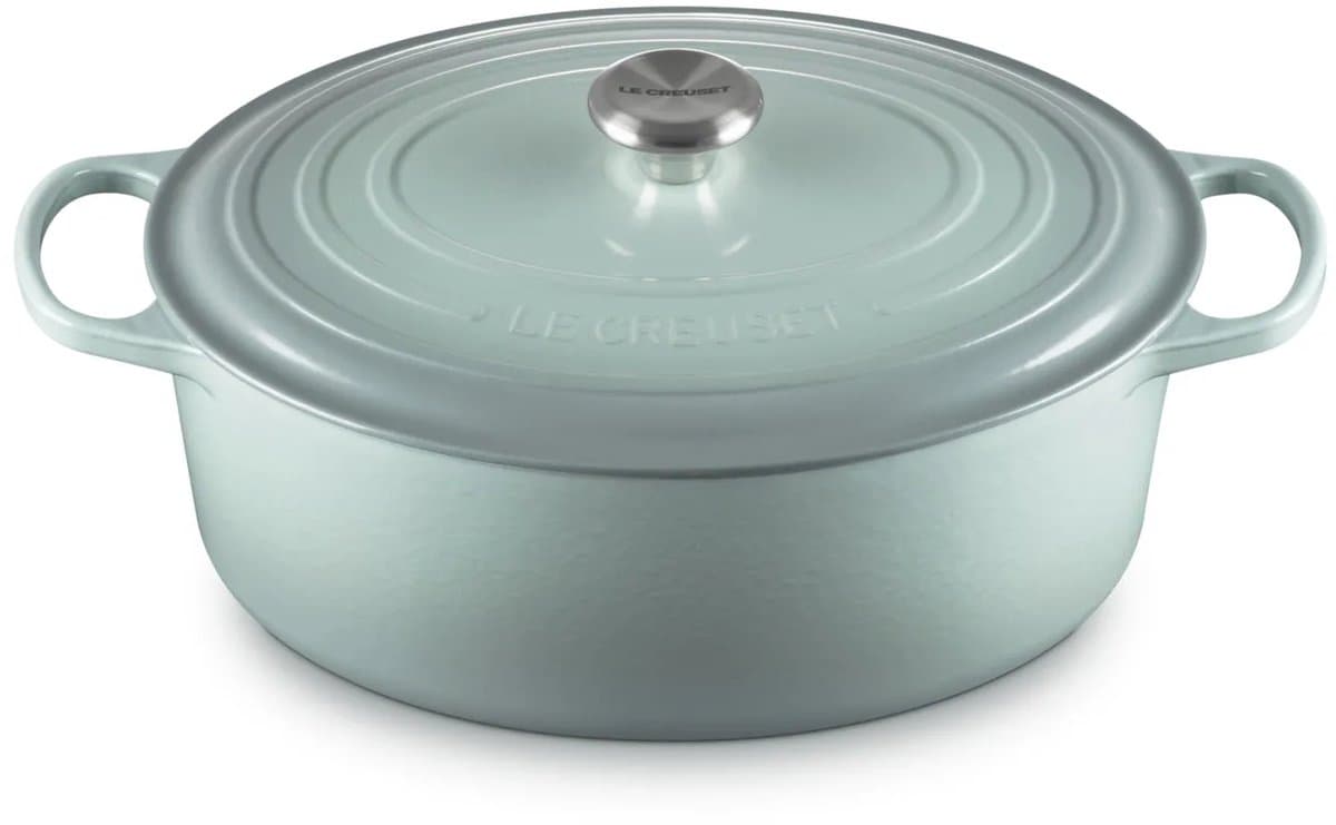 Le Creuset Braadpan Signature ovaal SeaSalt 33cm 7,5l