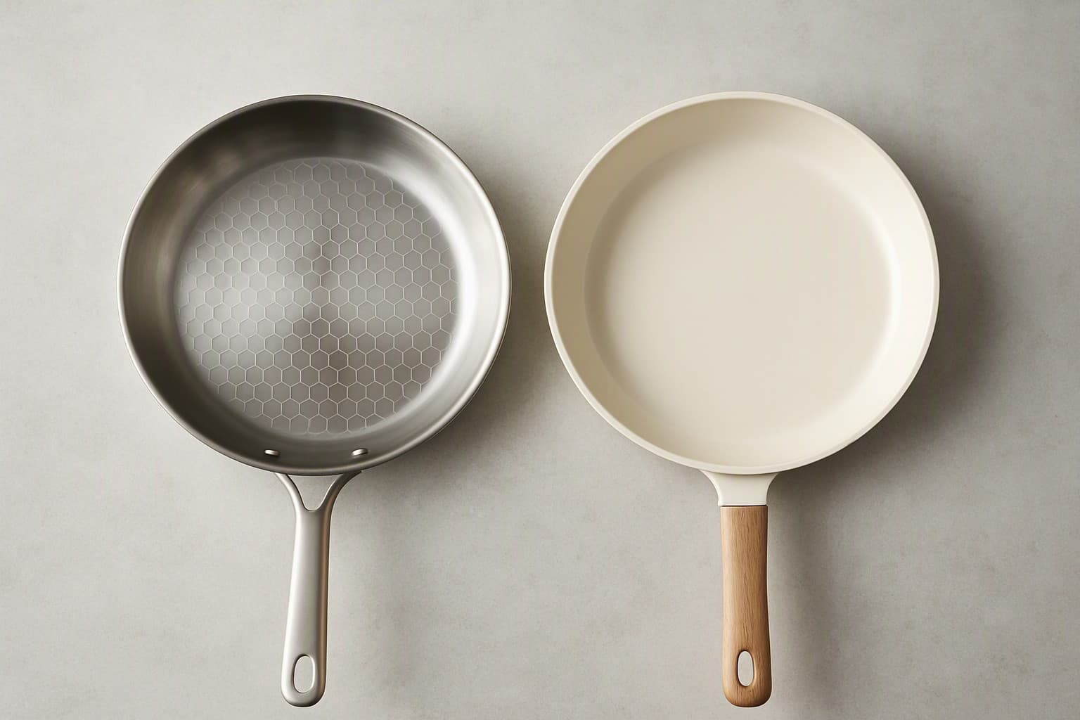 Hybride pan vs keramische pan: wat is het verschil — en welke is PFAS-vrij?