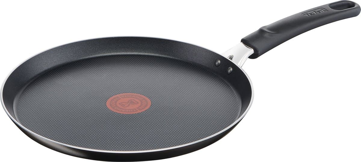 Tefal Easy Cook & Clean Pannenkoekenpan - Ø25cm - Niet geschikt voor Inductie - Crêpe Pan - Anti-aanbaklaag - Aluminium - Zwart